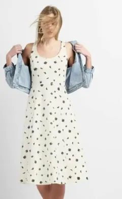 Gap☆花柄膝丈ワンピース