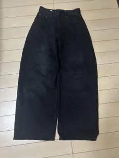 ZARA ブラック バギーフィットデニムパンツ