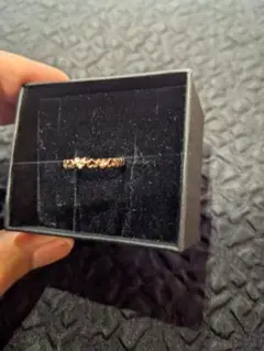 4℃ K10 ピンクゴールド ハート リング 指輪のサムネイル