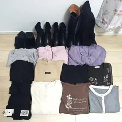 訳あり　秋冬レディース服靴まとめ売り　18点