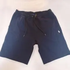 新品 ポロラルフローレン ダブルニット ショートパンツ M ネイビー