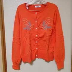 Golden Bear オレンジ カーディガン LL
