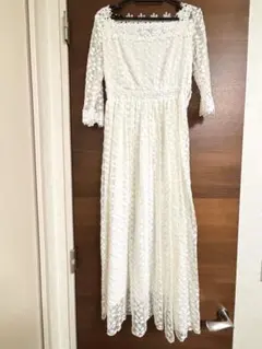 엘리스천사 ホワイト レースドレス L