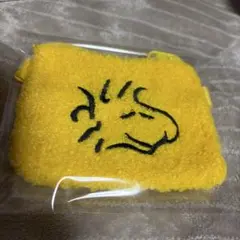 PEANUTS もふもふポーシェットタオル生地ウッドストック黄色