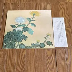 日本画家　吉原芳仙の若書き『寛秀・達磨図』茶掛け　紙本(大和和紙)直筆保証 日本画家 吉原芳仙の若書き『寛秀・達磨図』茶掛け 紙本(大和