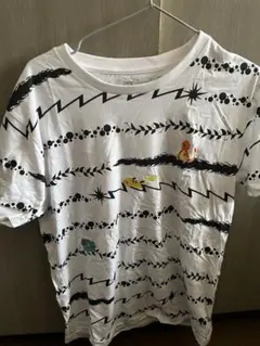 ポケモン グラニフ graniph Tシャツ 半袖 シャツ ストライプ　刺繍