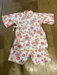 甚平　お祭り　女の子　120サイズ　ピンク　夏祭り