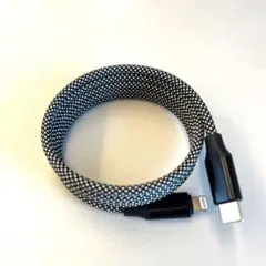 急速充電ケーブル マグネット巻取収納 1m USB-C to Lightning