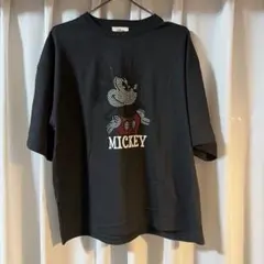 しまむら　sunny house ミッキー　ラインストーンTシャツ　LLのサムネイル