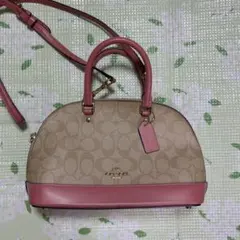 【美品】Coach ショルダーバッグ ピンク くすみピンク