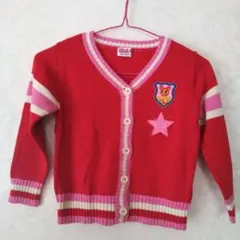 KLC 赤 カーディガン、サイズS