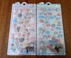 ふわふわドロップシール うみうみふわふわ　ねこねこふわふわ