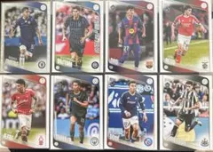 Topps UEFA 축구 카드 8장 세트