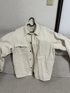 アイボリー コットンジャケット Mサイズ 古着