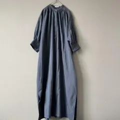 美品 デプレ トゥモローランド 定価3,5万円 バンドカラーワンピース シルク