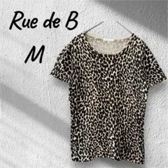 Rue de B 半袖Tシャツ カットソー レオパード ヒョウ柄 Mのサムネイル