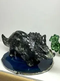 天然石　蛇紋石系　ピカソジャスパー　トリケラトプス　カービング⭐️2026