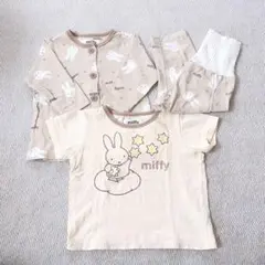 ミッフィー miffy ベビー服 パジャマ 上下セット 半袖 長袖 腹巻き 80