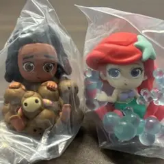 アリエル モアナ まみれるFig カプセルトイ 2体セット ディズニープリンセス