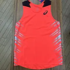 asics 2093A083 アシックス ランニングシャツ Sサイズ