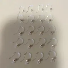 ピアス パーツ 樹脂 フック ゴールド 20個 ハンドメイド アクセサリー
