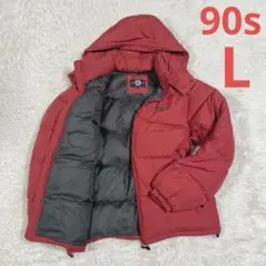 90sコンバース ヴィンテージ　ダウンジャケット　中綿　赤　レッド L