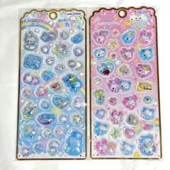 平成レトロウォーターインシールメロウアクアリウム あわわハッピーマーチ 2枚