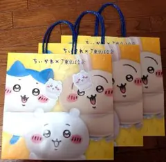 ちいかわ✕東京ばな奈 紙袋3枚　＋　ミニシール2枚