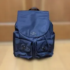 コーチ　リュック　Ｆ58814 ターンロック　ネイビーグレー　ナイロン