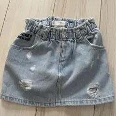 Disney baby ミッキーマウスデニムスカート 2-3歳用