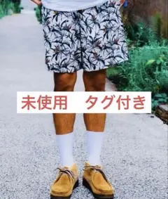 【未使用】ROIAL ボタニカル柄 ハーフパンツ メンズ 夏 総柄　人気のサムネイル