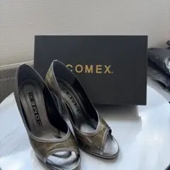 COMEXI ゴールド オープントゥ ハイヒールのサムネイル