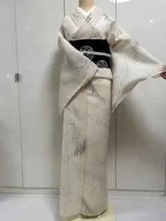 D508 夏着物　訪問着　絹芭蕉　芝文　正絹　極美品 D508 夏着物 訪問着 絹芭蕉 芝文 正絹 極美品 楽天市場】着物 絹