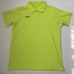 Mizuno 蛍光イエロー ポロシャツ S