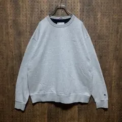 Champion チャンピオン　スウェット　刺繍　裏パイル　グレー　dsw79