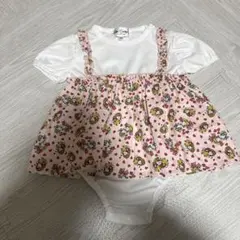フリル付きキャラクター柄ロンパース