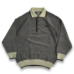 秀逸【Euro vintage】90s~ イタリア製レトロニットポロ ビンテージ