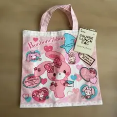 サンリオ ボンボンリボン スクエアランチバッグ