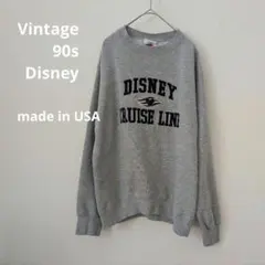 ヴィンテージ90s USA製 ディズニー ミッキー クルーズライン スウェット