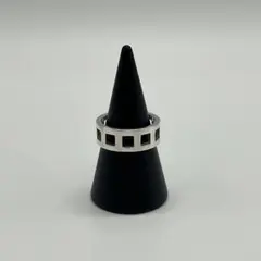 グッチ GUCCI オープンスクエア リング 12号 SV925 オールド