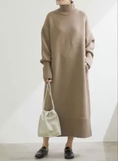 【ADAM ET ROPE'】ニットワンピース　人気　完売