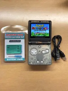 GBA SP ゲームボーイアドバンスSP IPS液晶V5 外装交換品