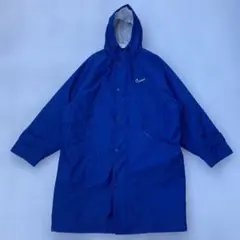 90s NIKE ベンチコート　デカロゴ　ナイロンジャケット　ボア　銀タグ　古着