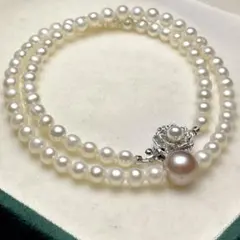 【糸替え/テリ】黒蝶真珠 パール ネックレス 5.5mm-10.7mm 鑑別書