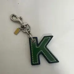 COACH アルファベット K グリーンチャーム キーホルダー COACH アルファベット K グリーンチャーム キーホルダー | Mercari