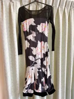 社交ダンス用レッスンウェア 花柄