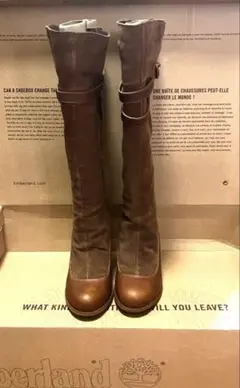 Timberlandティンバーランド　 本革スウェード　23.5 ロングブーツ