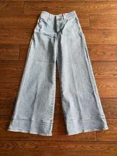 ANAYI ストレッチデニム ワイドパンツ 36