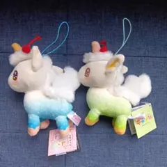 値下げ　メロコーン　マスコット　ぬいぐるみ　2種　ユニコーン　モーリー