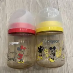 pigeon ミッキーマウス 哺乳瓶 160ml 2本セット